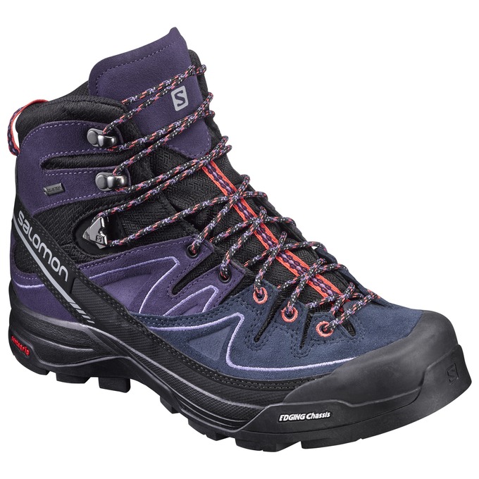 Bottes De Randonnée Salomon Femme Noir / Violette - Salomon X ALP MID LTR GTX® W - France (0158-YONW